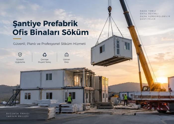 Bursa  Şantiye Prefabrik Ofis Binaları Söküm