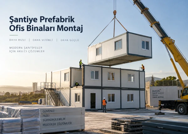 Bursa  Şantiye Prefabrik Ofis Binaları Montaj